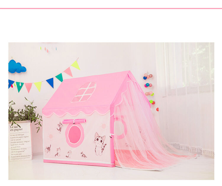 Top Selling Children Playhouse Indoor Castle Princess Cartoon for Kid Play Tent Toyhouse Foldable Portable manufacture
