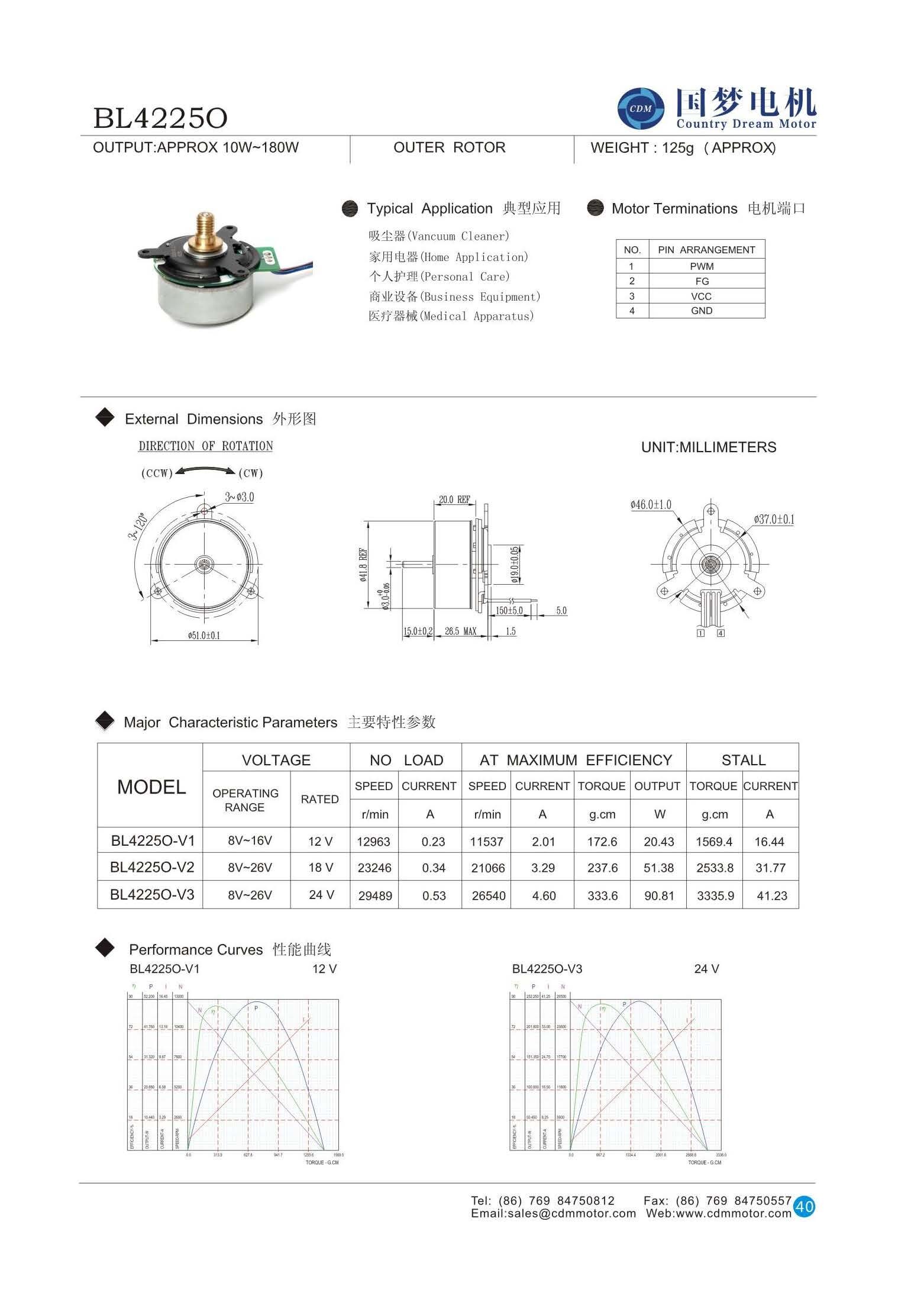 BL4225 Electric Bldc Vacuum Cleaner Brushless Motor with High Rpm 30000rpm supplier