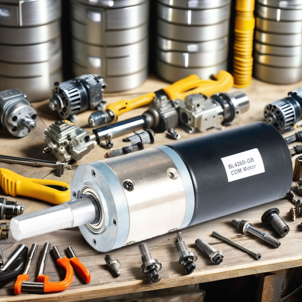 product 42mm brushless motor with gearbox 12v 50rpm-2