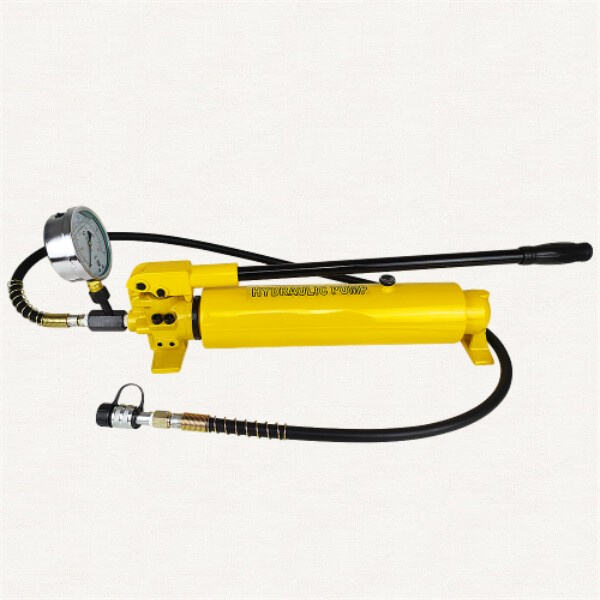 Versatile tool for measuring and controlling pressure with hydraulic hand pump.
