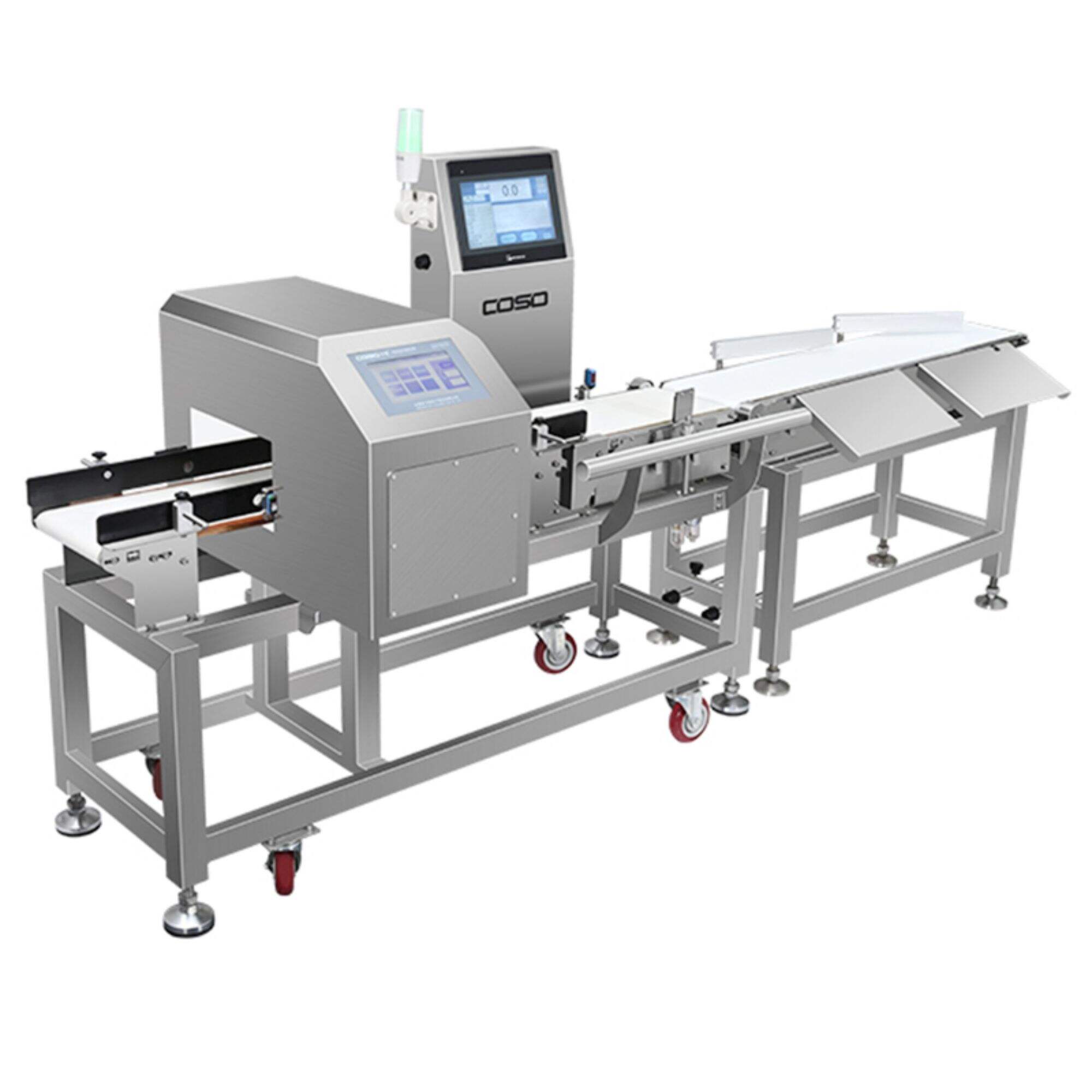 Online Conveyor Belt Food Grade Metal Detector and Weighing Scale