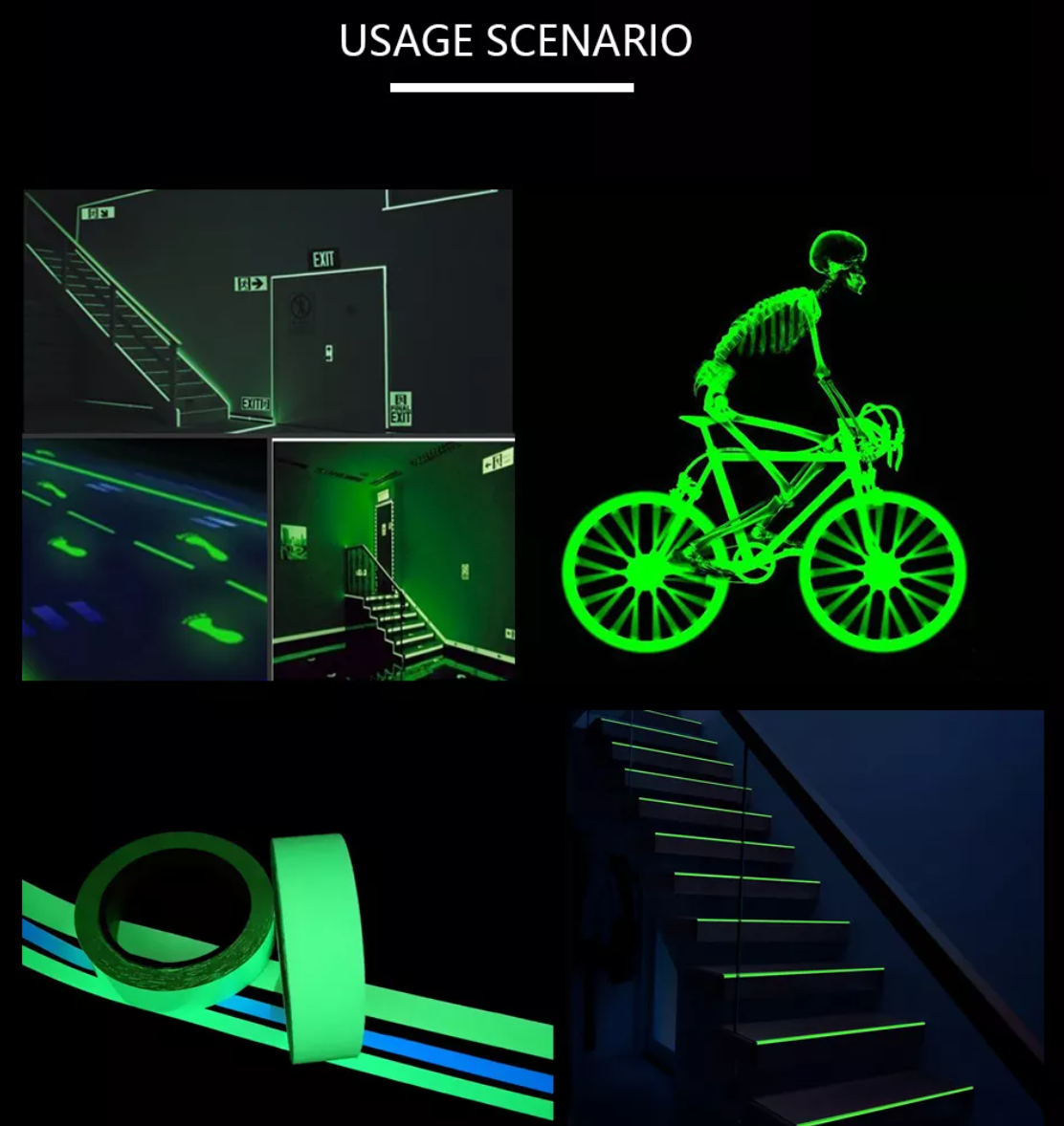 product luminescent film self adhesive glow in the dark luminous paper photoluminescent vinyl sticker for decoration-2