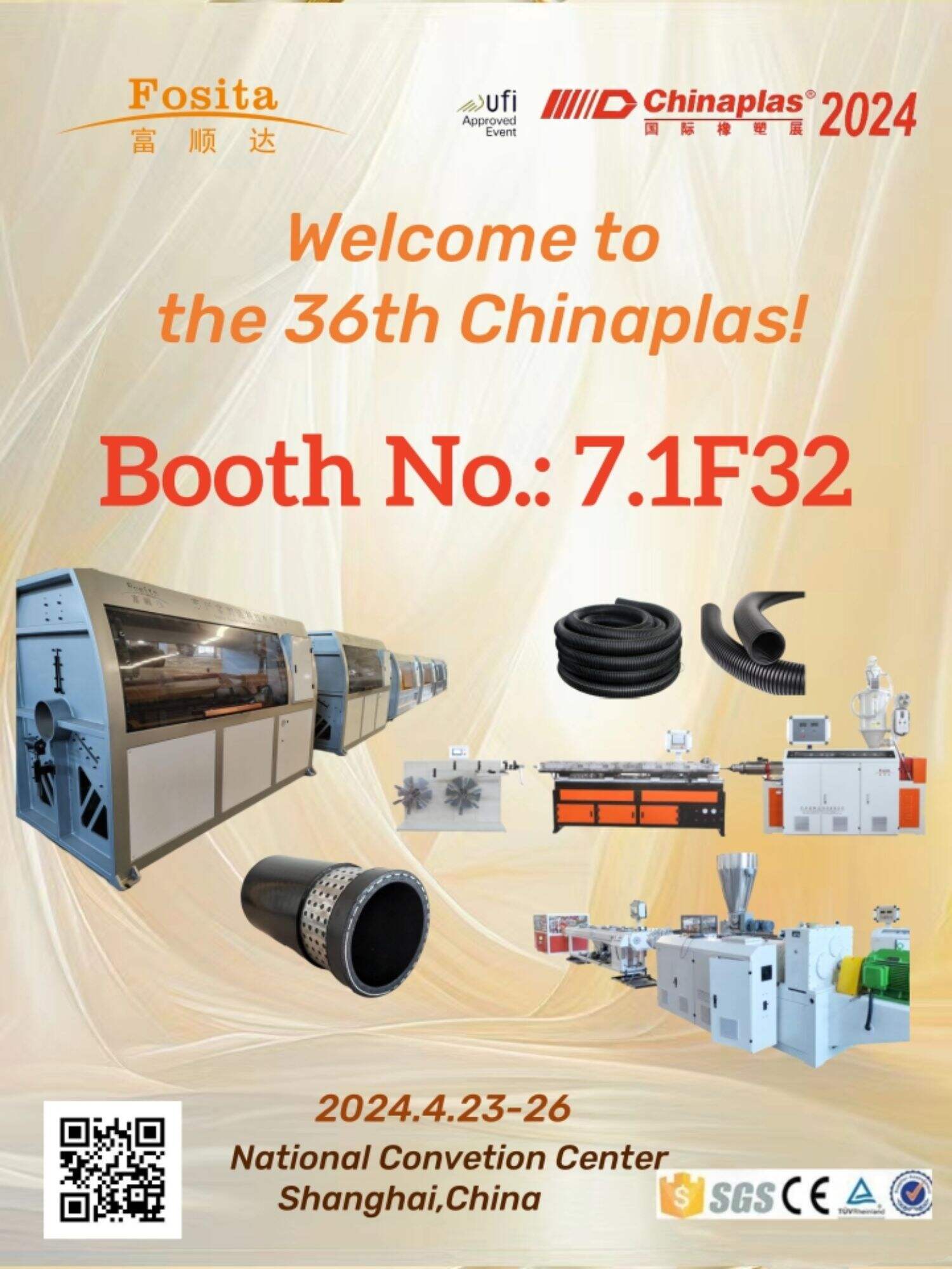 Fosita will attend Canton Fair and Chinaplas in April.