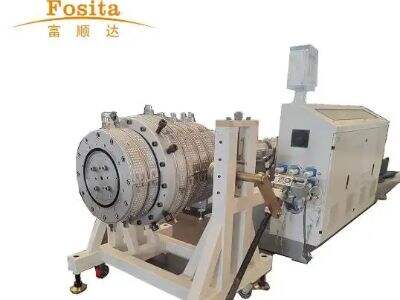 New Plastic Corrugated Pipe Machine is shown on the 135th Canton Fair from Fosita Company