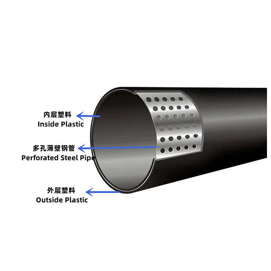 50-630mm Perforated Steel Belt Plastic Composite Pipe Production Line