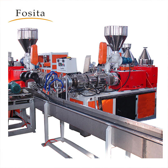 Fosita 16-110mm Plastic PVC Spiral Suction Soft Hose Pipe Extrusion Machine Production Line