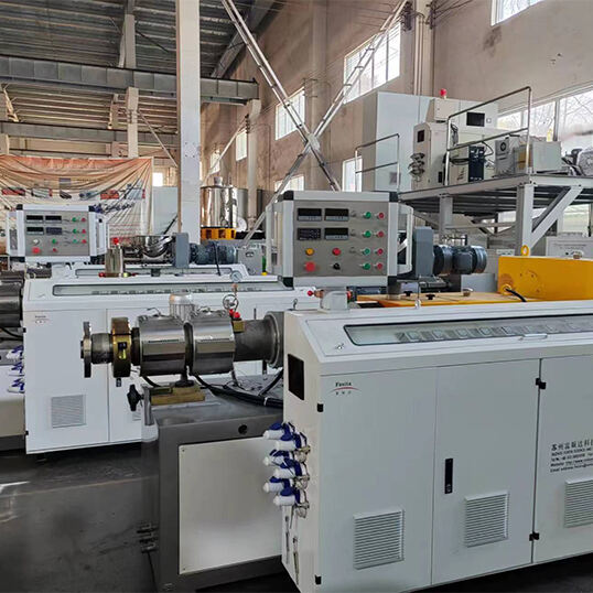 Fosita Maquina Extrusora de Pvc Conical Twin Screw Extruder Machine