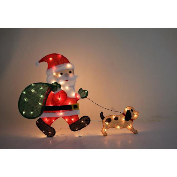 Trasforma il tuo spazio con luci LED a forma di Babbo Natale vivaci