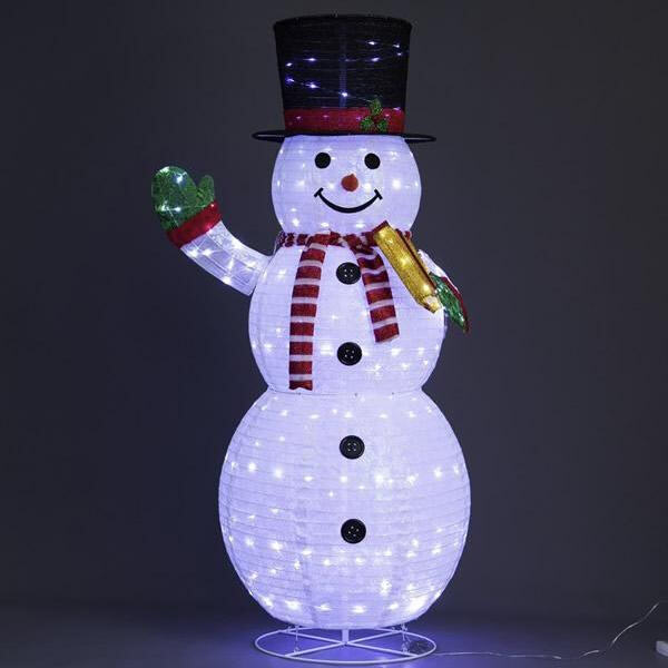 Boost your holiday sales with our charming and festive lighted snowman decorations.