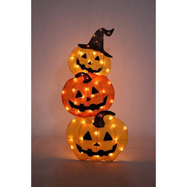 Add a touch of Halloween charm with spider web lights