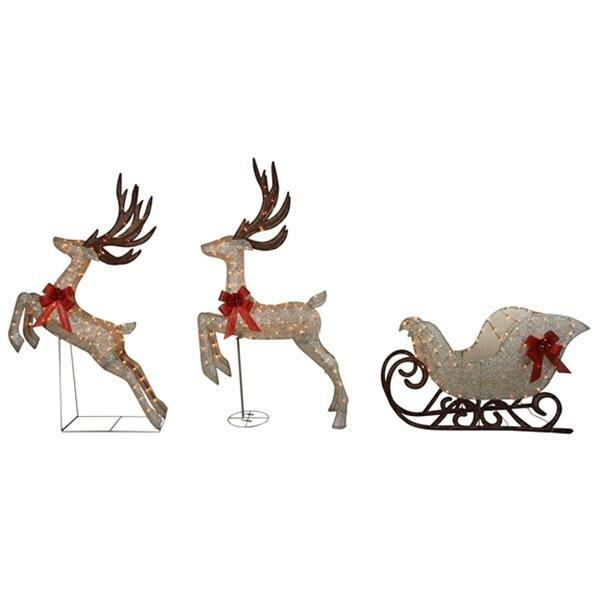 Impress your guests and neighbors with our stunning selection of light-up reindeer decor