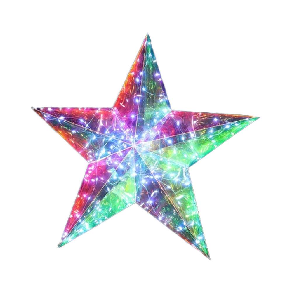 product new outdoor led christmas decorations 100l iridescent star motif light for tree 220v voltage-14