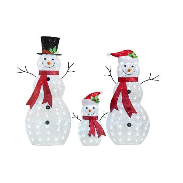 Stand out from the competition with our unique and eye-catching lighted snowman designs.