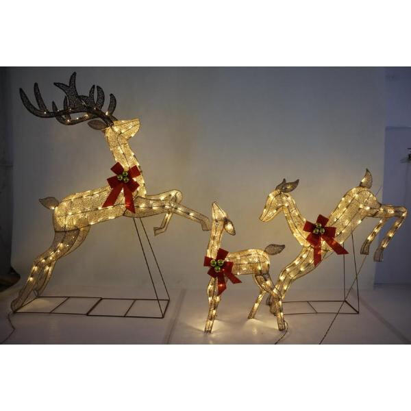 Create a magical holiday display with our variety of sizes and styles of outdoor reindeers.