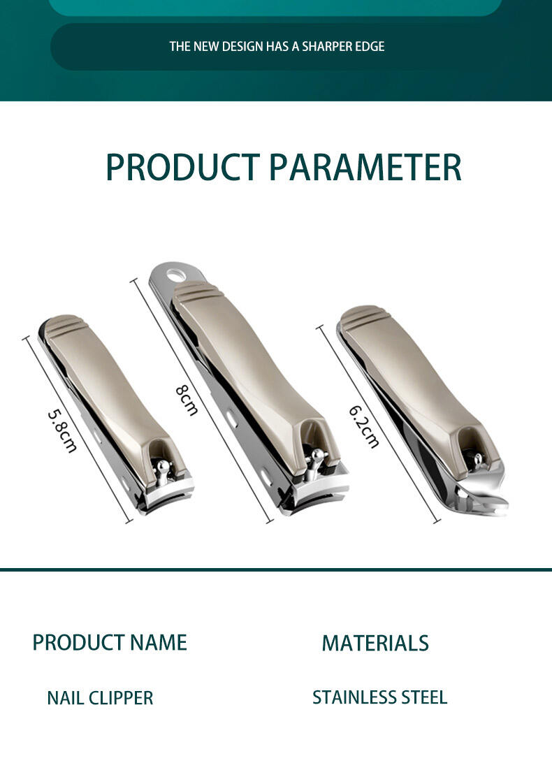 Original Factory Stainless Steel Toe Nail Cutter Manicure Tool Professional Nail Clipper manufacture