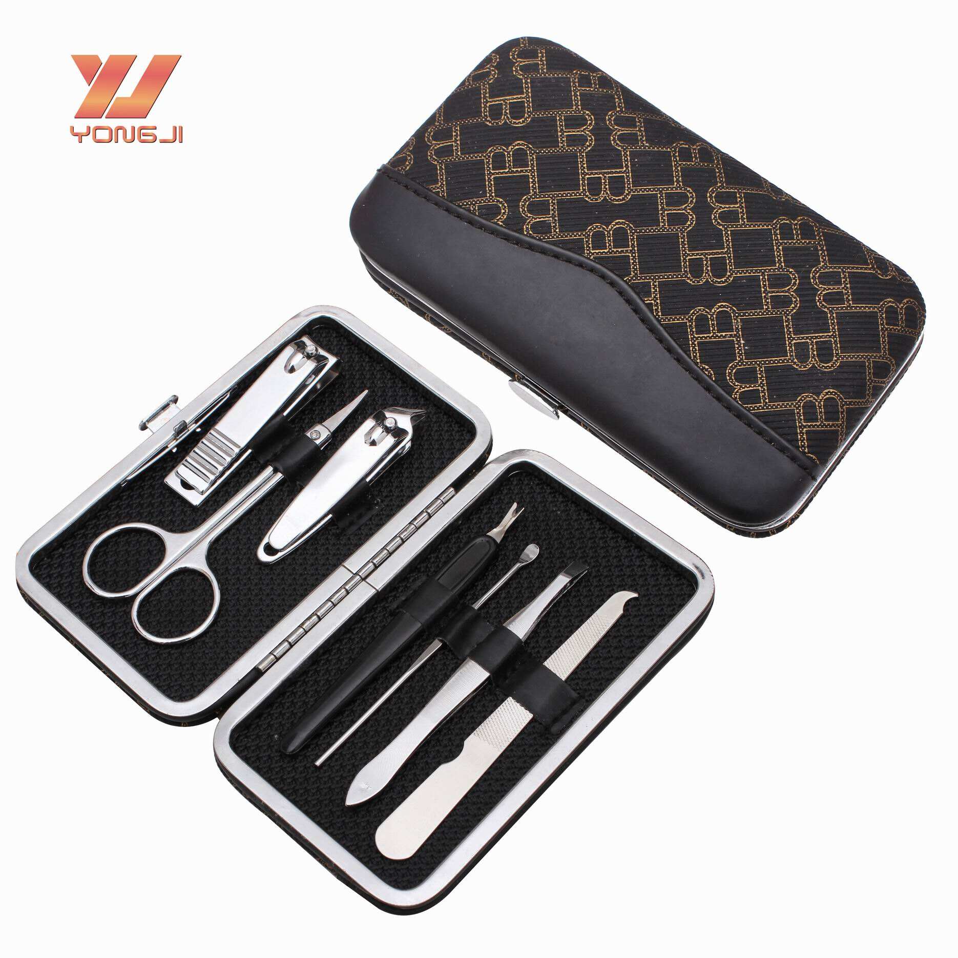product factory cheap price stainless steel nail clipper travel manicure set pedicure kit-1