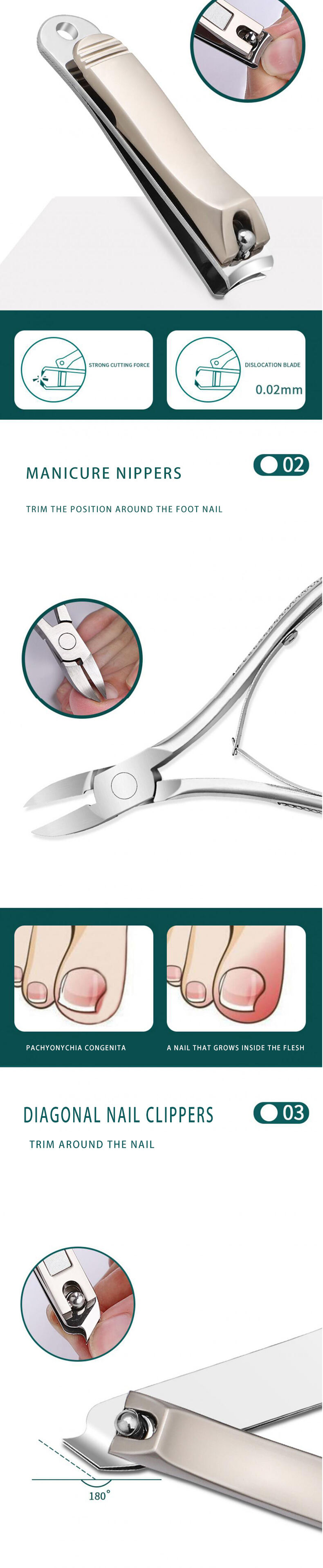 Popular Custom Nail Care Tool Original Factory Manicure & Pedicure Set manufacture