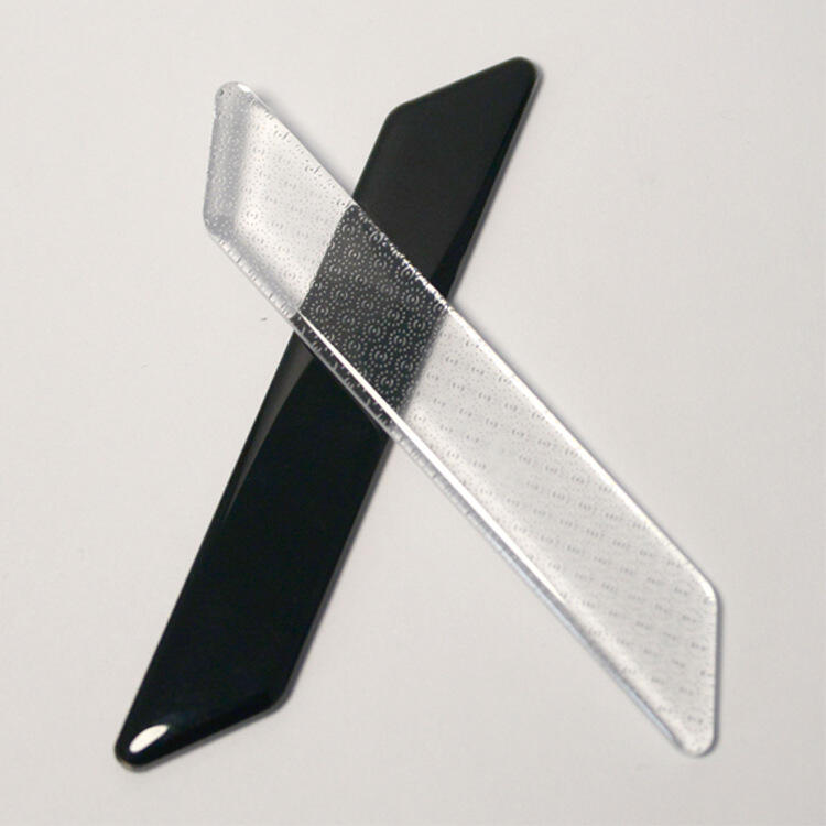 Factory Made Beauty Tool Nail File Custom logo Professional Black Glass Nail File supplier