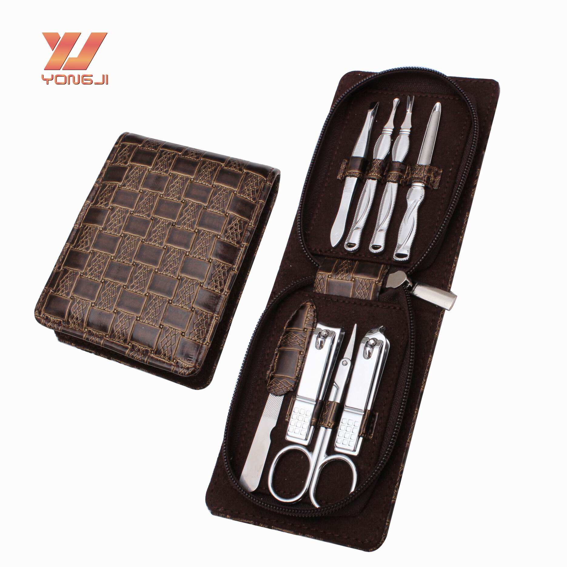 product factory cheap price stainless steel nail clipper travel manicure set pedicure kit-6