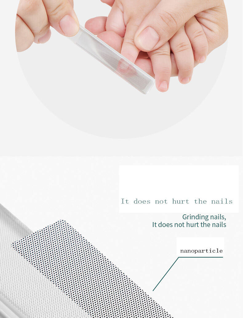 Chinese Factory File Nail Glass with case Manicure Tool Customized Glass Nail File supplier