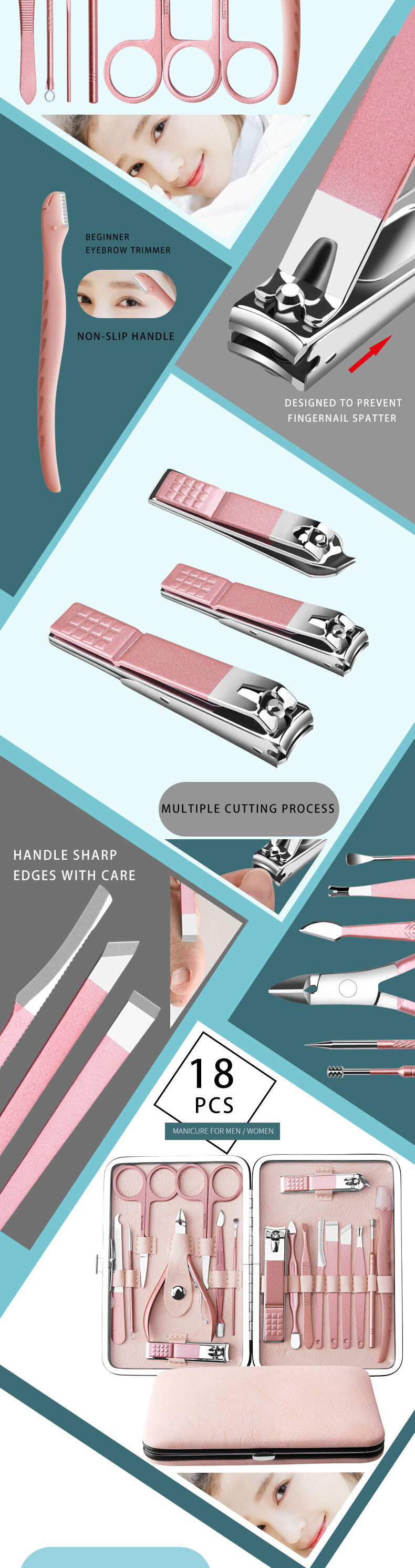 Factory Direct Price Nail Cutter Set Manicure Set Kit Pedicure Tools Beauty Set supplier