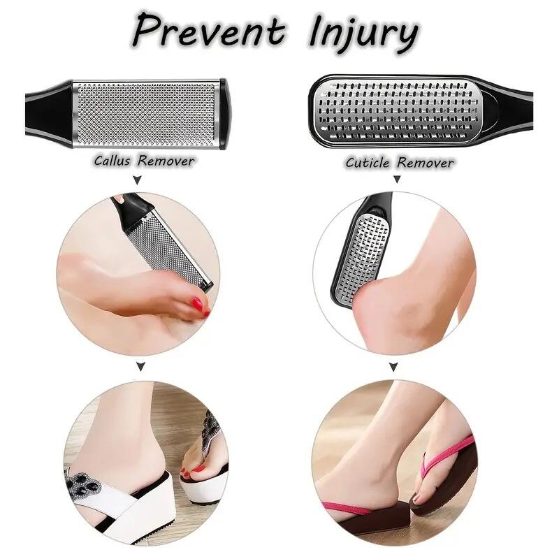 Factory Direct 23 Pcs Black Set Foot File Callus Remover Pedicure Tool Foot File supplier