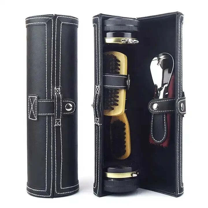Chinese Factory Black Leather case Shoe Polish Kit Shoe Care Kit Sneakers on Sale manufacture