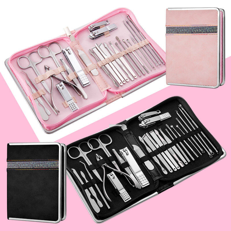 Hot Sale Manicure Set Customized Beauty Tool 26 Pcs Professional Nail Clippers Manicure Set manufacture