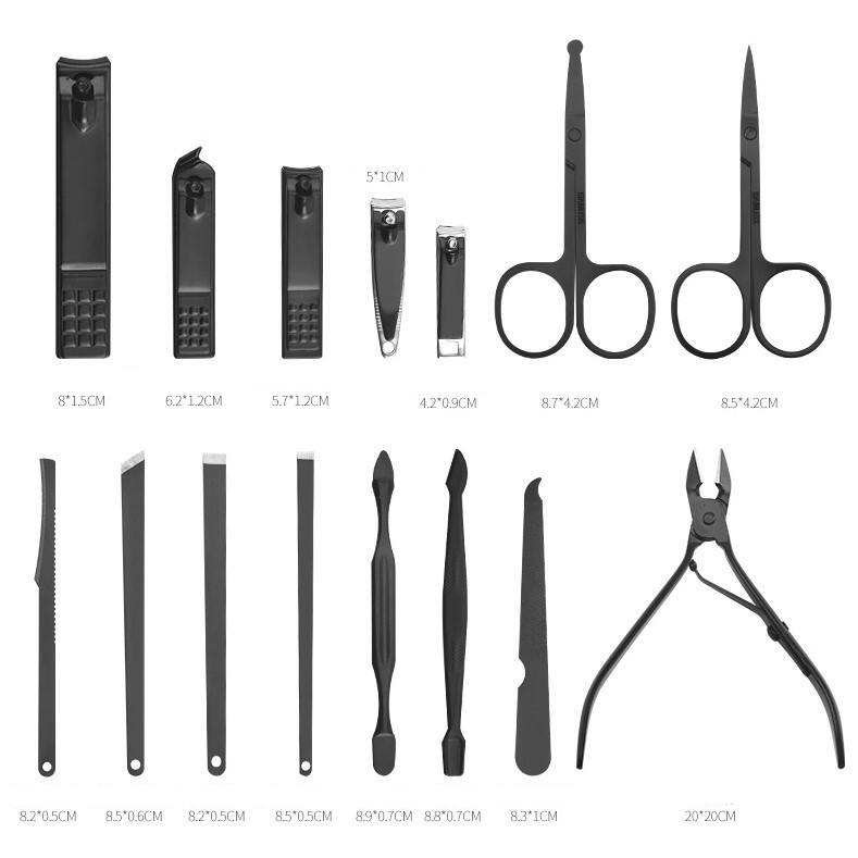 High Quality 36 Pcs Nail Clipper Set Beauty Tool Black 36/25/20/15/10 in 1pedicure Manicure Set supplier