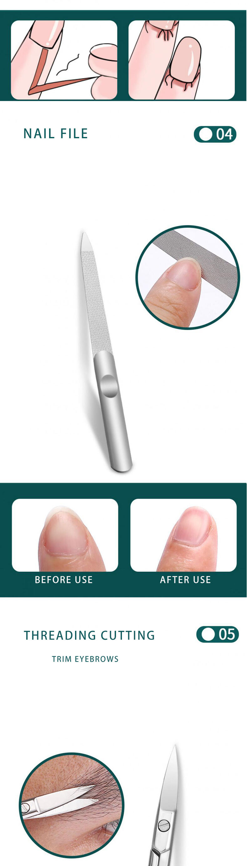 Popular Custom Nail Care Tool Original Factory Manicure & Pedicure Set details