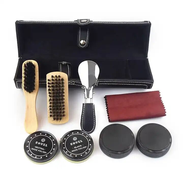 Chinese Factory Black Leather case Shoe Polish Kit Shoe Care Kit Sneakers on Sale manufacture
