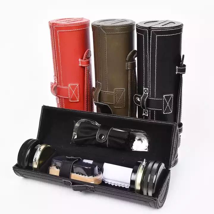 Chinese Factory Black Leather case Shoe Polish Kit Shoe Care Kit Sneakers on Sale manufacture