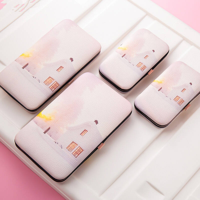 Wholesale Professional Custom Logo Beauty Tool 7/10/13/19 Pcs pink Manicure Set details