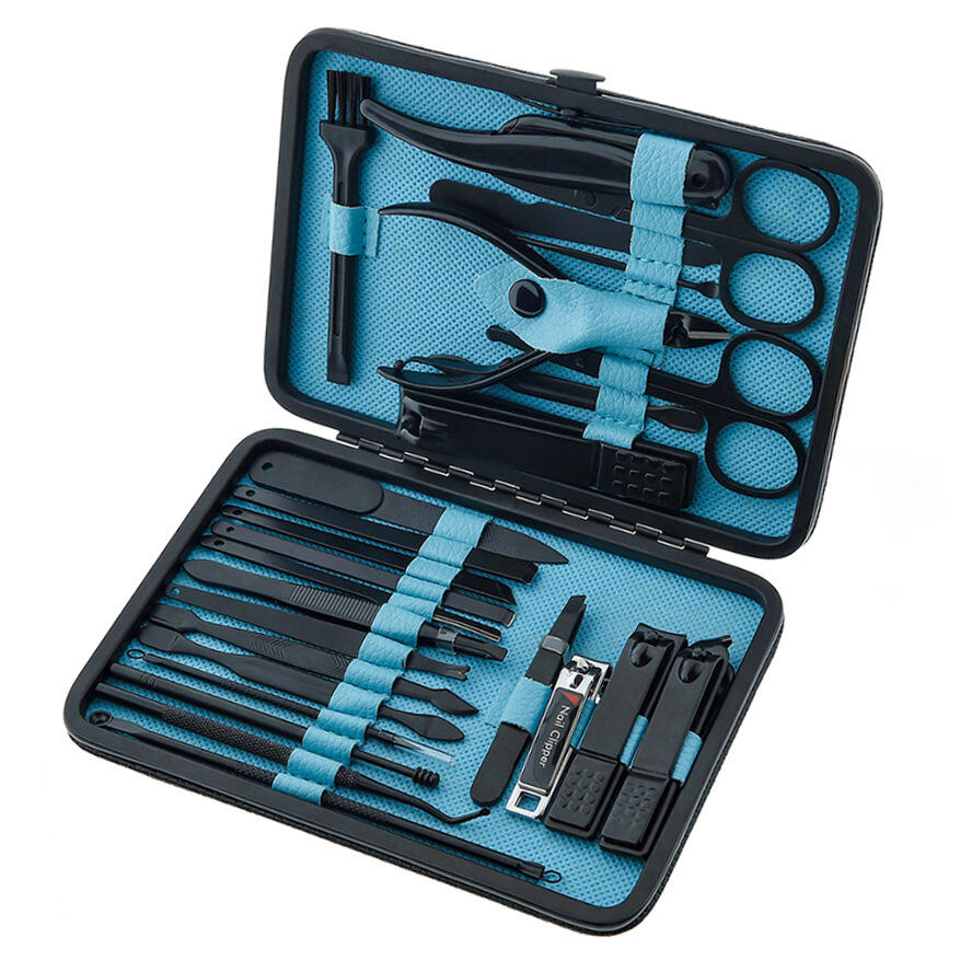 High Quality 36 Pcs Nail Clipper Set Beauty Tool Black 36/25/20/15/10 in 1pedicure Manicure Set details