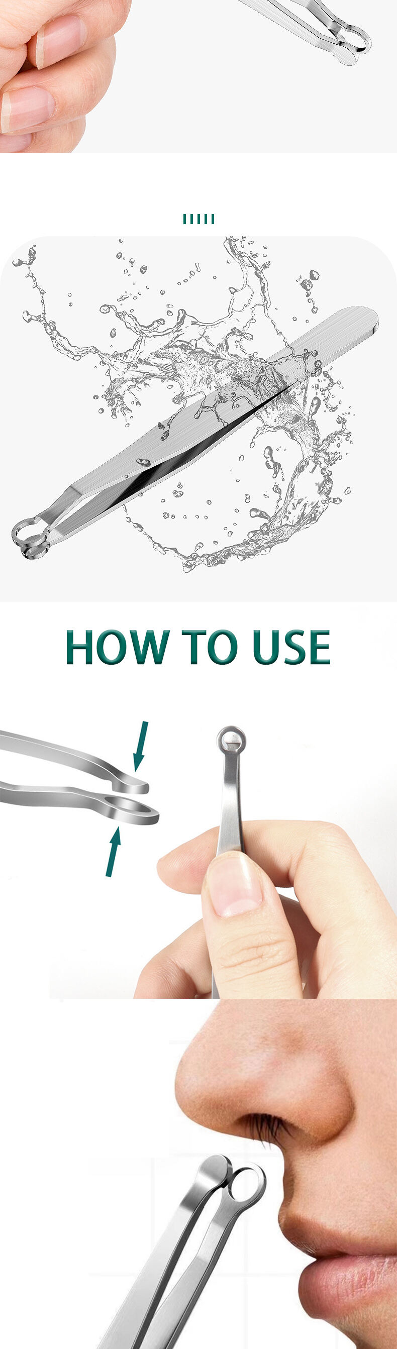 New Original Nose Hair Scissors Beauty Tool Manual Nose Hair Trimmer factory