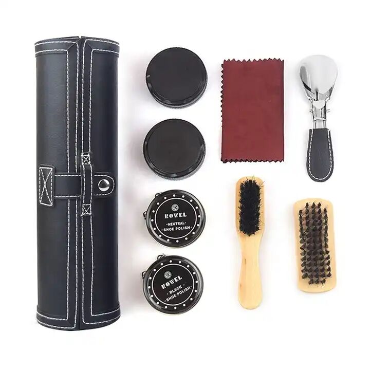 Chinese Factory Black Leather case Shoe Polish Kit Shoe Care Kit Sneakers on Sale manufacture