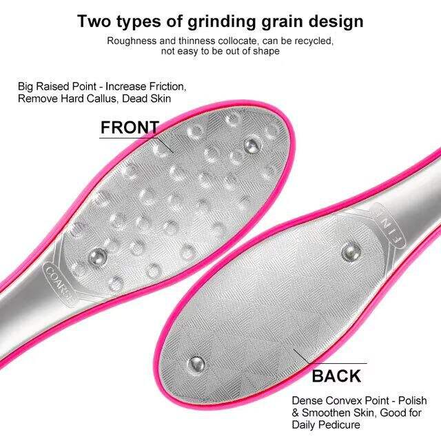 Professional Factory Stainless Steel Foot File Manicure Tool Pedi Replacement Foot File supplier