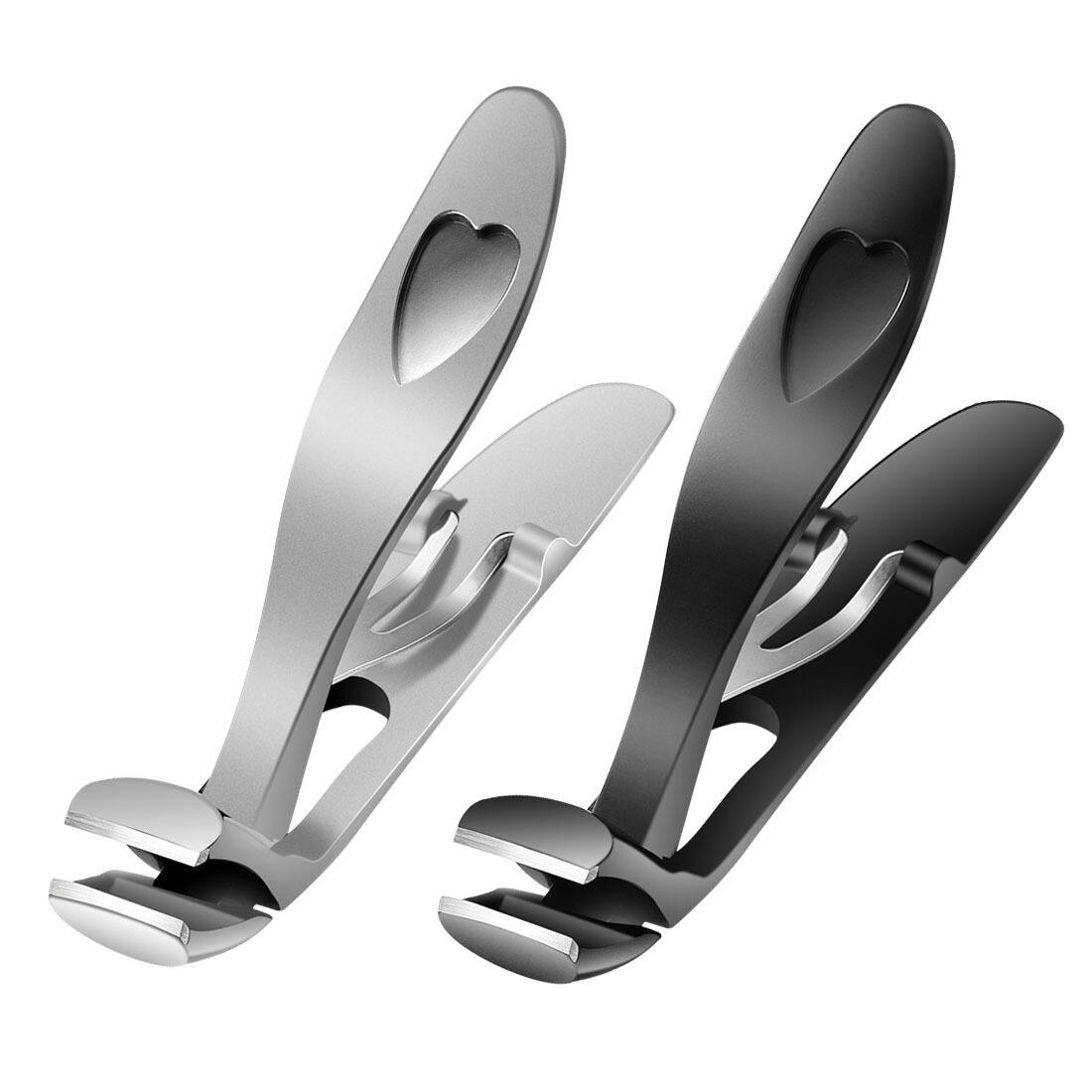 Professional Factory sharp Nail Clippers Black Nail Cutter Beauty Tool Storing Nail Clipper manufacture