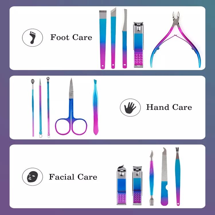 Chinese Factory Nail Cutter Set Manicure Pedicure Tool Beauty Set Professional supplier