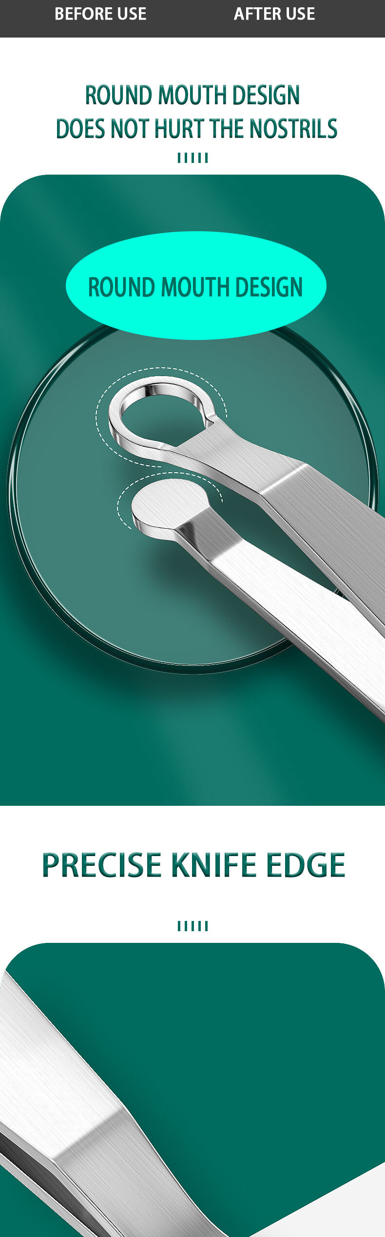 New Original Nose Hair Scissors Beauty Tool Manual Nose Hair Trimmer supplier
