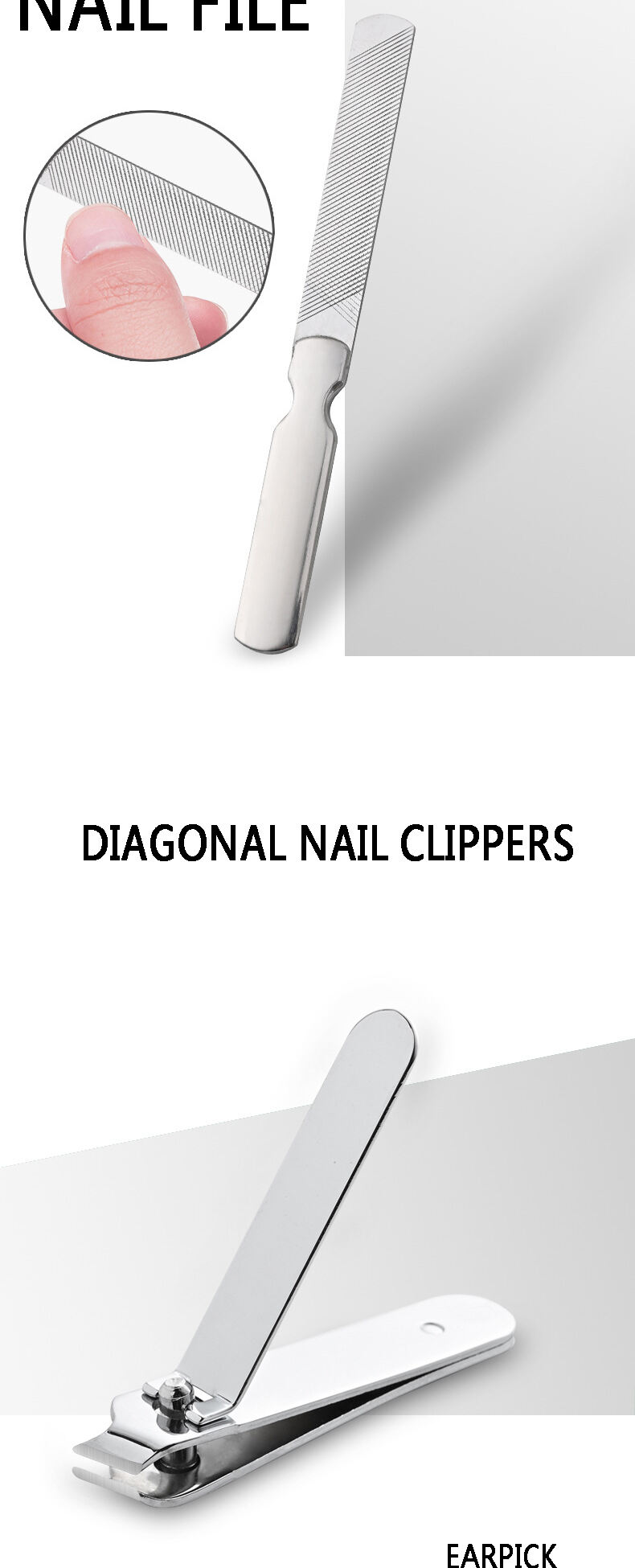 Factory Direct Sales Popular Beauty Set Professional Pedicure Kit 6 Piece Manicure Set details