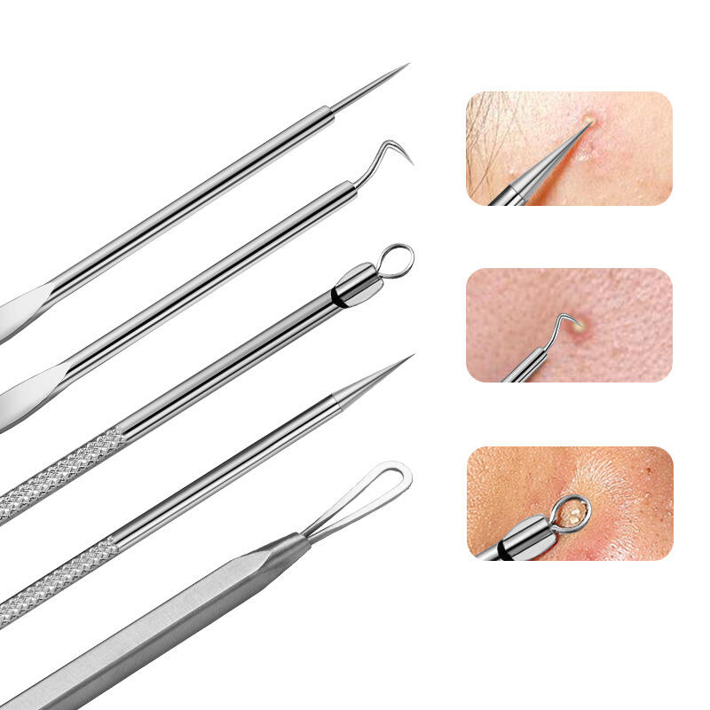 Original Factory Stainless Steel Blackhead Pin Pimple Remover Tool Kit Beauty Tool supplier