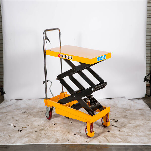 Reduce injuries and fatigue with a manual hydraulic scissor lif