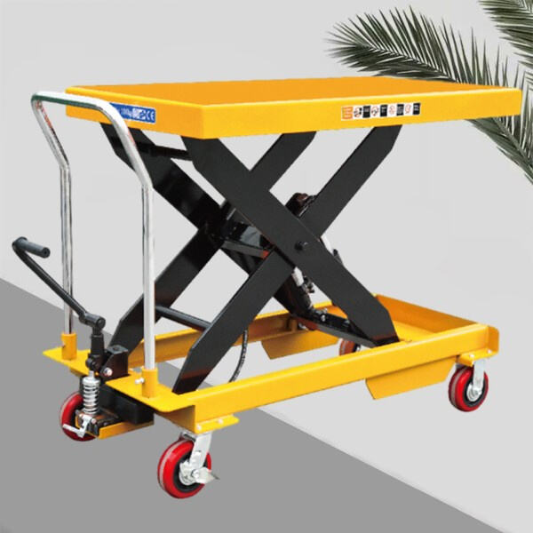 The four swivel casters make it easy to move the cart in any direction, even in tight spaces.