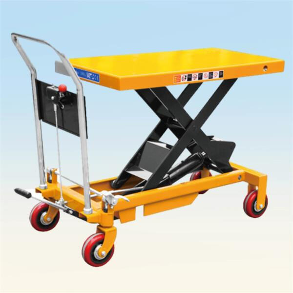 Save time and energy with a heavy duty lift cart designed for heavy loads".