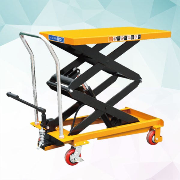 Made with high-quality materials, the hydraulic table cart is built to last, withstand wear and tear, and provide reliable performance.