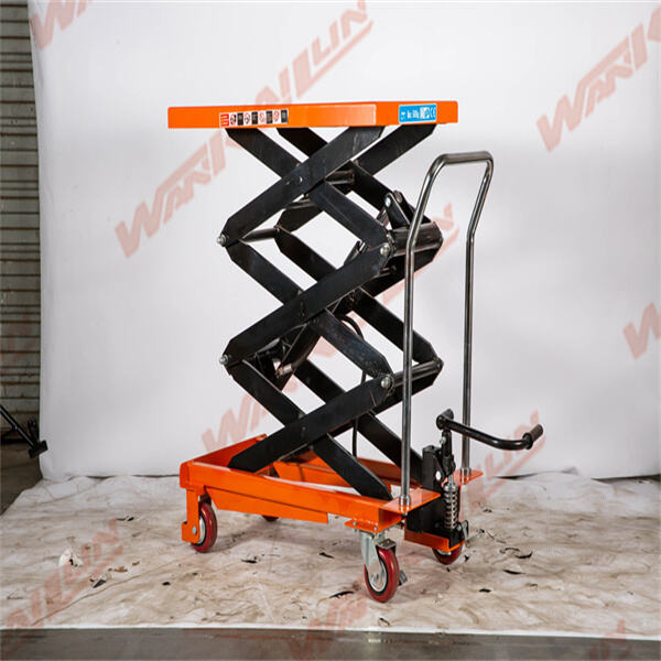 Maximize workspace efficiency with a manual hydraulic scissor lif