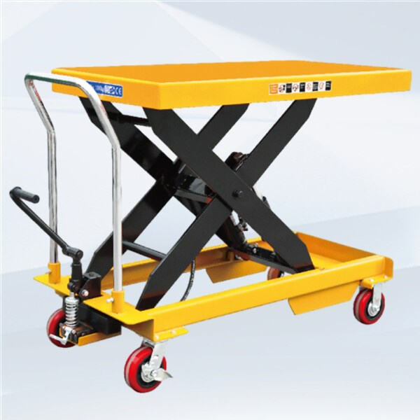 Experience smooth and seamless transport with a lift cart featuring rollers