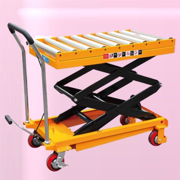 Roll right into productivity with a lift table with rollers.