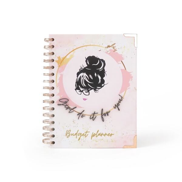 What are the benefits of using a financial planner notebook for budgeting and planning?